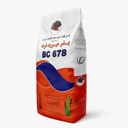 بذر ذرت bc678 (دانه ای -علوفه ای)کیسه 22 کیلوگرمی